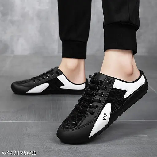 Summer Half Slippers for Men Trendy Men's Flat Bottom Casual Shoes Soft Sole Support Shoes Men's Sneakers