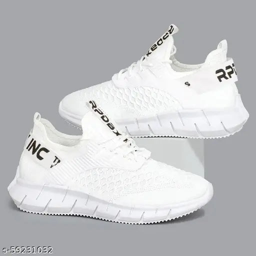 RapidBox Men White Sneakers